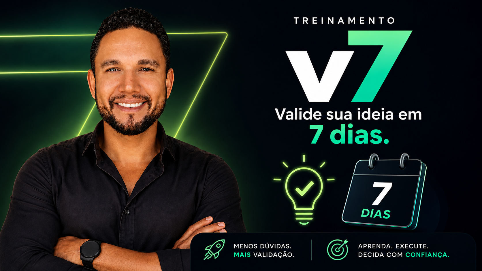 Capa do Treinamento V7 com seu autor